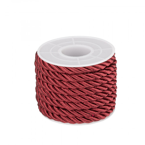 Decorative twisted string, red, 5 m (261019)